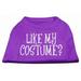 Like my costume? Screen Print Shirt Purple XS (8)