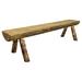 Montana Woodworks Glacier Country Indoor / Outdoor Armless Backless Half Log Bench