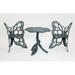 3-Piece Antique Design Metal Butterfly Bistro Set - Antique