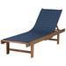 Classic Accessories Montlake Water-Resistant 80 Inch Patio Chaise Lounge Slipcover Heather indigo