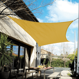 Coolaroo Coolhaven Outdoor Sun Shade Sail 95% UV Block Protection for Garden Patio Backyard 12 Square Sahara