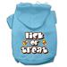 Mirage Pet 62-13-01 LGBBL Lick Or Treat Screen Print Pet Hoodies Baby Blue - Large - Size 14