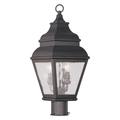 Livex Lighting - Exeter - 2 Light Outdoor Post Top Lantern in Farmhouse Style -