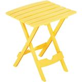 Adams Mfg 8500-19-3735 Quik-Fold Side Table Resin Yellow