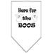 Mirage Pet 66-174 SMWT Here for the Boos Screen Print Bandana White - Small