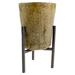 Cement Planter with Metal Stand 7-Inch