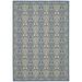 SAFAVIEH Courtyard Chao Geometric Indoor/Outdoor Area Rug 8 x 11 Blue/Ivory