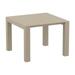 Compamia Vegas 55 Extendable Patio Dining Table in Taupe