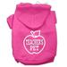 Mirage Pet Teachers Pet Screen Print Pet Hoodies Bright Pink Size XS