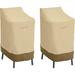 Classic Accessories Veranda Patio Bar Chair and Stool Furniture Storage Cover 2-Pack Bundle