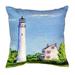 Betsy Drake NC993 18 x 18 in. Fenwick Island Light House Pillow