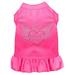 Mirage Pet 57-55 MDBPK Angel Heart Rhinestone Dress Bright Pink - Med 12