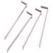 Suncast 8-Inch Metal Garden Stakes Silver Pack of 4