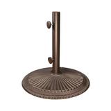 SimplyShade Coral Free Standing 50 Pound Cast Iron Patio Umbrella Base Bronze