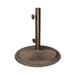 SimplyShade Coral Free Standing 50 Pound Cast Iron Patio Umbrella Base Bronze