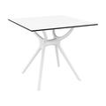 Compamia Siesta Air 31 Square Dining Table in White