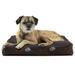 FurHaven Pet Dog Bed | Deluxe Indoor/Outdoor Garden Pillow Pet Bed for Dogs & Cats Bark Brown Small