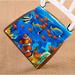 GCKG Sea World Chair Cushion Underwater World Ocean Animals Fish Coral Chair Pad Seat Cushion Chair Cushion Floor Cushion with Breathable Memory Inner Cushion and Ties Two Sides Printing 20x20 inch