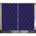 Indigo Curtains 2 Panels Set 3D Print Like Geometrical Futuristic Inspired Shadow Boxes Cubes Image Print Window Drapes for Living Room Bedroom 108W X 84L Inches Dark Blue and Blue by Ambesonne