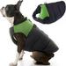 Gooby Padded Vest Dog Jacket - Green X-Small - Warm Zip Up Dog Vest Fleece Jacket with Dual D Ring Leash Water Resistant Small Dog Sweater