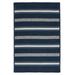 Colonial Mills 5 x 8 Navy Blue and Gray Rectangular Striped Braided Area Throw Rug