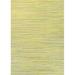 Couristan 5.25 x 7.5 Yellow and Beige Contemporary Rectangular Outdoor Area Throw Rug