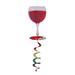 In the Breeze 1109 â€” It s 5 O Clock Everywhere Red Wine Drink Spinner â€” Outdoor Happy Hour Decor Wind Spinner