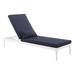 Perspective Cushion Outdoor Patio Chaise Lounge Chair (3301-WHI-NAV)