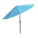 Pure Garden 10FT Patio Umbrella with Auto Tilt and Vented Canopy (Blue)