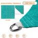Sunshades Depot 9 x 9 x 9 Turquoise Green Sun Shade Sail Equilateral Triangle Permeable Canopy Custom Size Available Commercial Standard