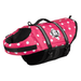 Paws Aboard Dog Life Jacket - Keep Your Canine Safe with a Nylon Life Vest - Designer Life Jackets - Perfect for Swimming and Boating - Pink & White Polka Dot Small