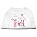 Mirage Pet I m the Trick Rhinestone Dog Shirt White XXXL