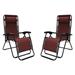 Caravan Sports Infinity Zero Gravity Chair 2 Pack - Red