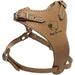 Genuine Leather Dog Harness 14 -17 Chest Adjustable 1/2 Straps Small (Beige)