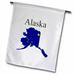 3dRose Image of Alaska with State Name Polyester 2 3 x 1 6 Garden Flag