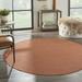 Nourison Positano Indoor/Outdoor Terracotta 6 x ROUND Area Rug (6 Round)