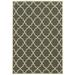 Moretti Origin Indoor/Outdoor Area Rug 4770W Outdoor Charcoal Lines Diamond 1 9 x 3 9 Rectangle