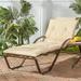 Greendale Home Fashions 72 x 25 Sand by Outdoor Lightweight Chaise Lounge Chair Pad