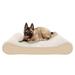 FurHaven | Memory Foam Ultra Plush Luxe Lounger Pet Bed for Dogs & Cats Cream Jumbo Plus