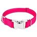 Country Brook PetzÂ® 3/4 inch Premium Hot Pink Reflective Nylon Dog Collar - Medium