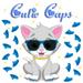 Cutie Caps 40 pack Kitten Royal Blue Glitter Soft Nail Guard for Cat Paws / Claw