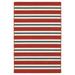 Sphinx Meridian Area Rug 5701R Red Bars Lines 7 10 x 10 10 Rectangle