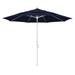 California Umbrella 11 Sun Master Olefin Tilt Crank Lift Patio Umbrella in Navy