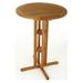 International Caravan Highland Acacia 42 in. Bar Height Patio Bistro Table