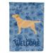 Carolines Treasures CK6124GF Yellow Labrador Retriever Welcome Flag Garden Size Small multicolor