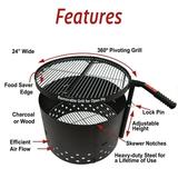 Volcano Grills Volcano Fire Pit Portable Grill