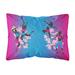 Carolines Treasures BB5373PW1216 Hip Hop in Pink Blue Canvas Fabric Decorative Pillow 12H x16W multicolor