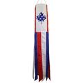 In the Breeze 5114 â€” USA and Canada Friendship 40 Inch Windsock - U.S./Canada Hanging Decoration - Colorful Outdoor DÃ©cor