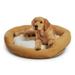 Happy Hounds Murphy Deluxe Donut Dog Bed Cream Medium (32 x 32 in.)