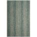 SAFAVIEH Courtyard Robert Striped Indoor/Outdoor Area Rug 6 7 x 9 6 Light Grey/Teal